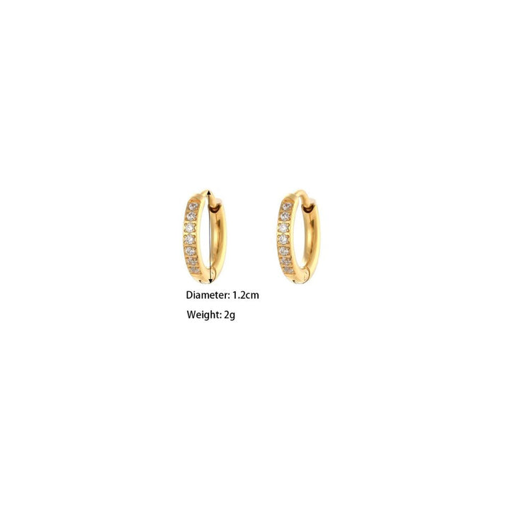 18Kt Gold Plated Diamond embedded earrings