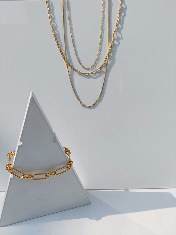 The Ultimate Gold Elegance Set-
 Hailey Necklace and Catalina Bracelet