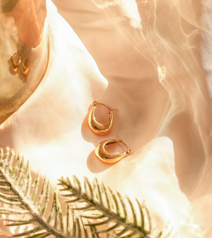 18 KT Bali Hoop earrings - Inaya Accessories